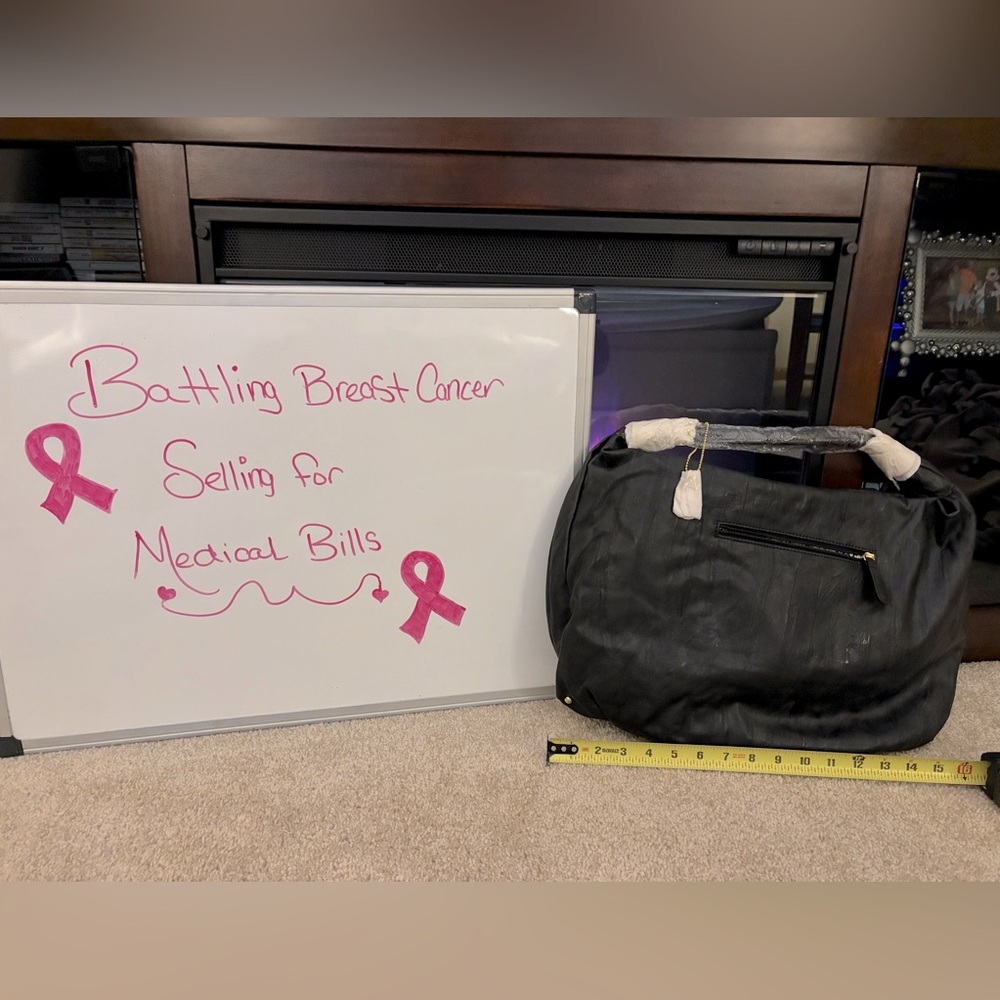 New Big Buddha hobo bag! All black with pattern lining.